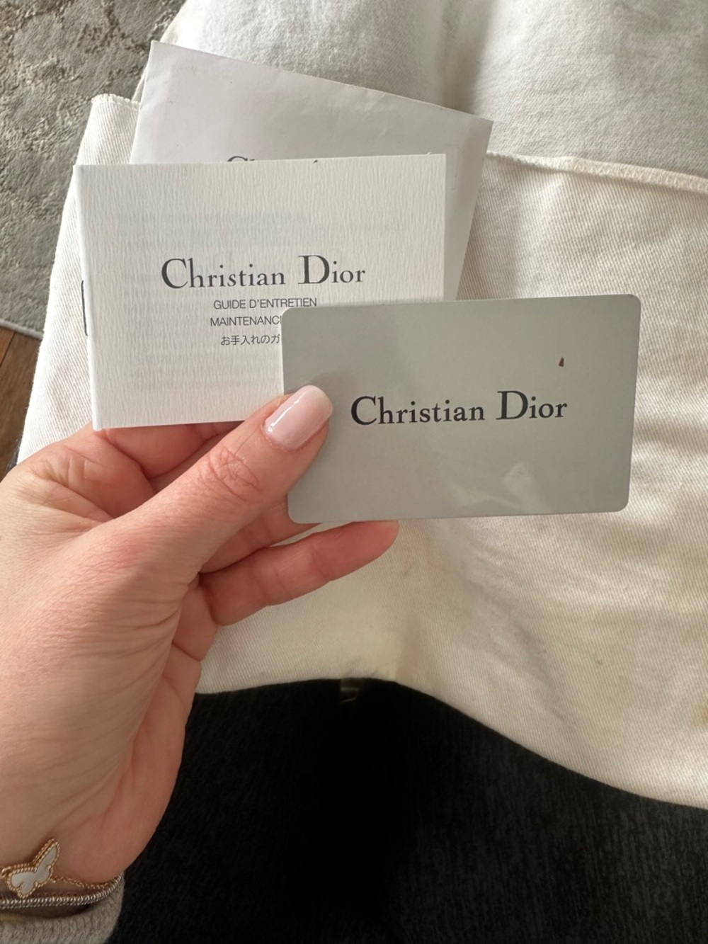 Dior Small Quilted Leather Mini Bag in Periwinkle Blue - Picture 10 of 12